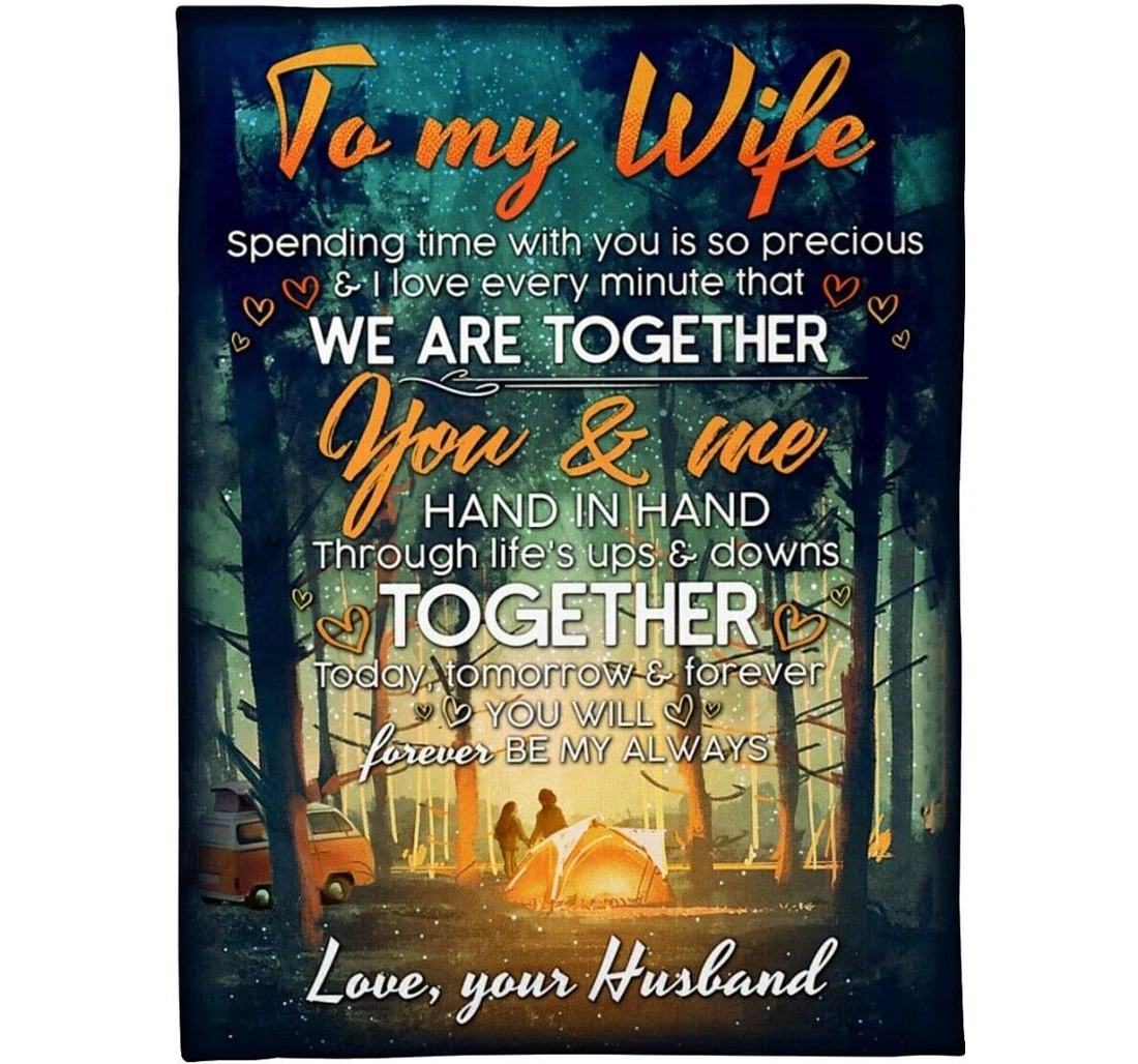 Throw Blanket, Quilt - Personalized Gifts To My Wife We Are Together You And Me Hand In Hand Valentine Gifts Sherpa Fleece