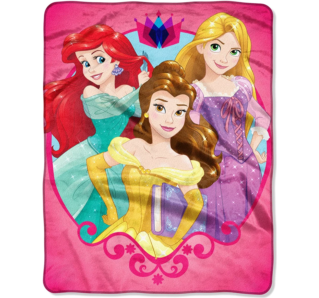 Throw Blanket, Quilt - Disney Princess Smart Strong Silk Touch Sherpa Fleece