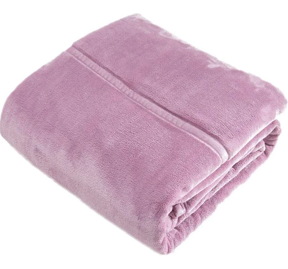 Soft and Delicate blanket Mesurn Flannel Non-Irritating Safe and Skin-Friendly Double-Layer Thick 
