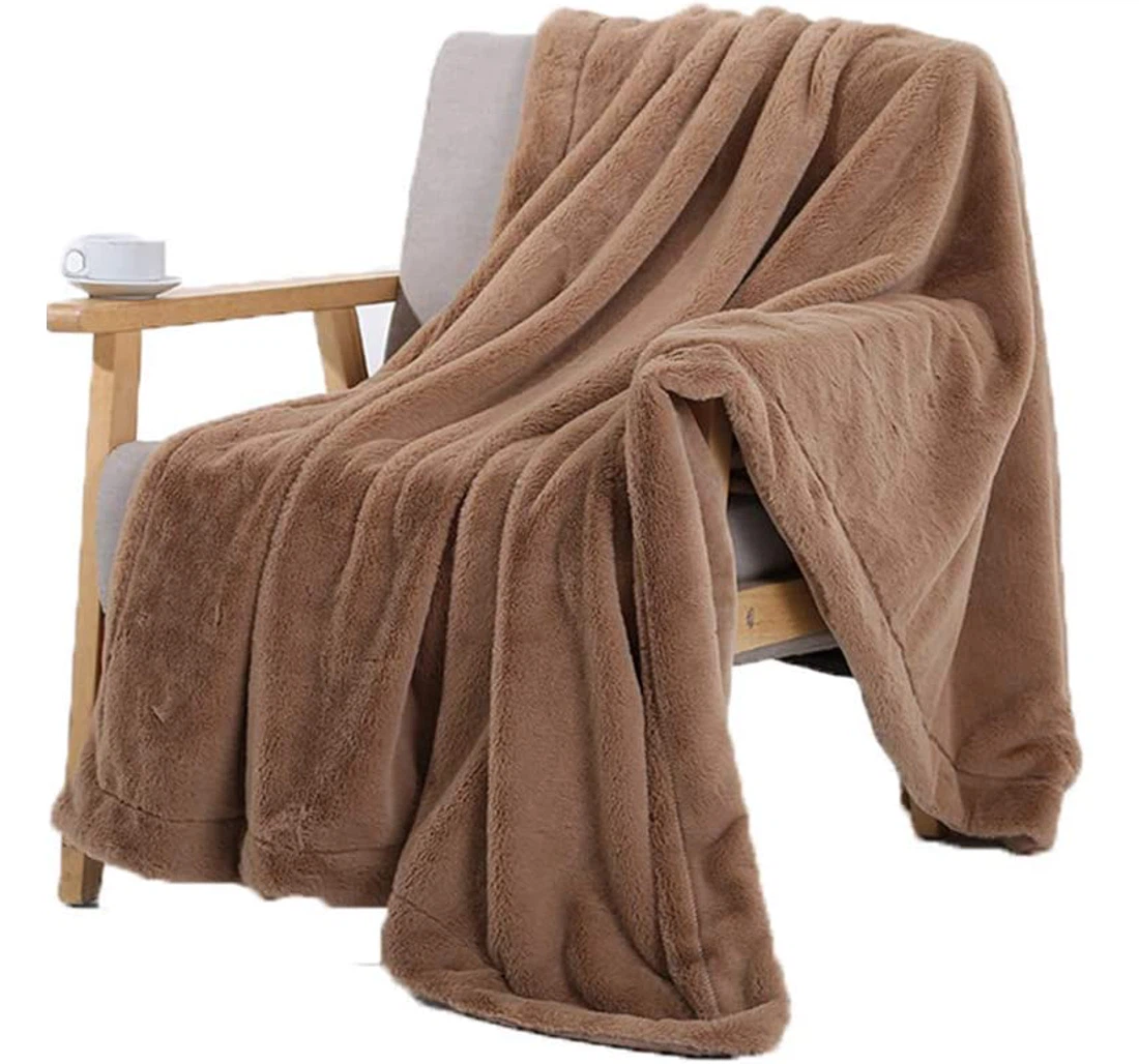 Throw Blanket, Quilt - Comfortable Office Rest Shawl And Comfortable Multi-function Not Easy To Catch The Cold Easy To Store Sherpa Fleece