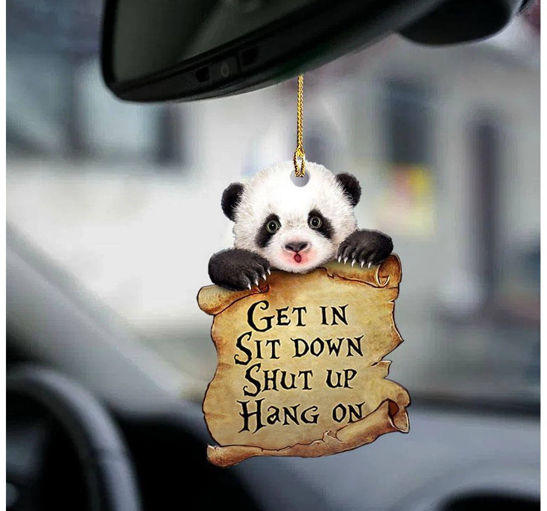 Panda Get In Panda Lover Two Sided Ornament MDF Ornament