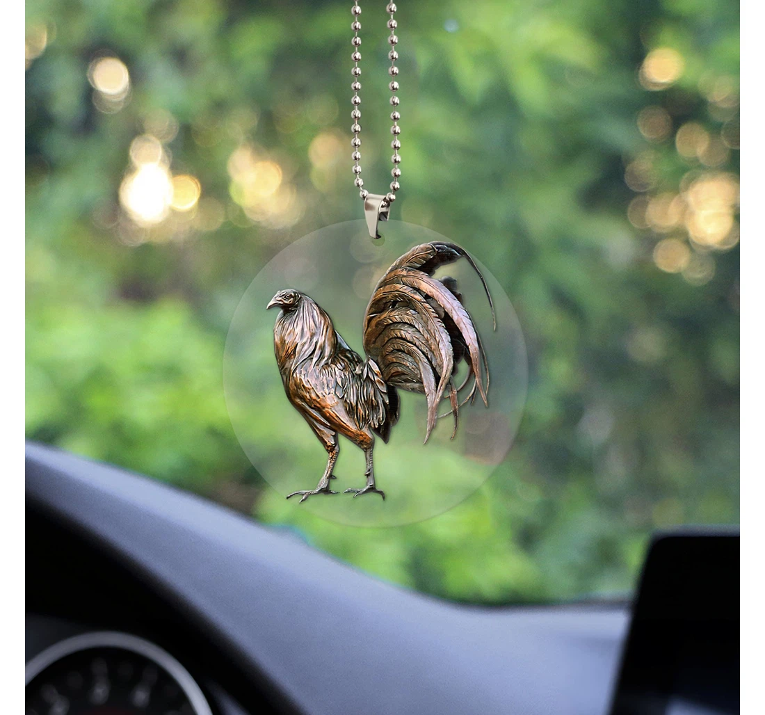 Rooster Unique Design Car Hanging Ornament Tna17052106 MDF Ornament