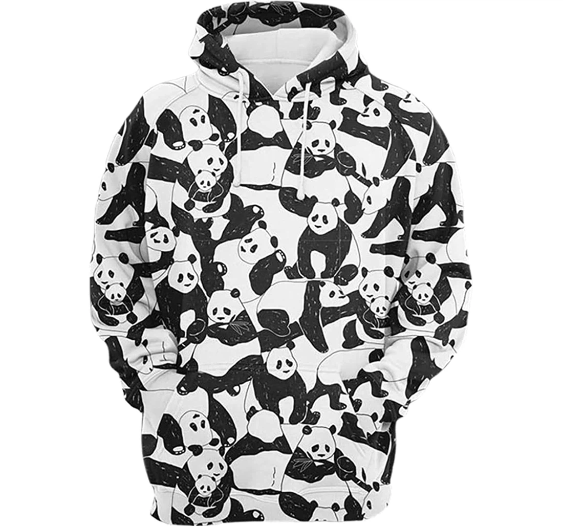 Panda Lover - 3D Printed Pullover Hoodie