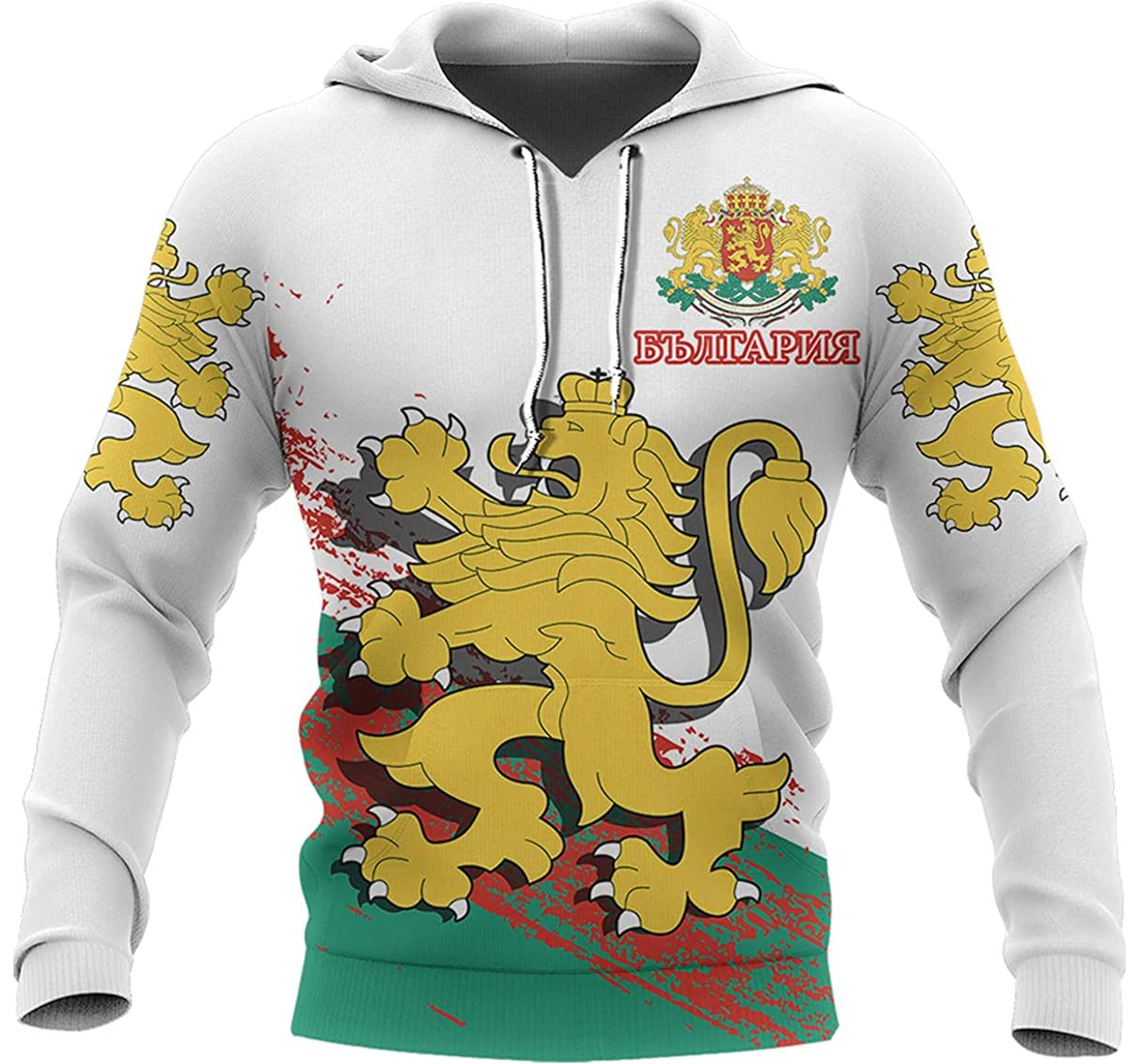 Bulgaria Lion - 3D Printed Pullover Hoodie