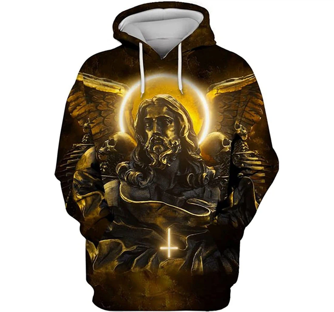 Viking King Jesus - 3D Printed Pullover Hoodie