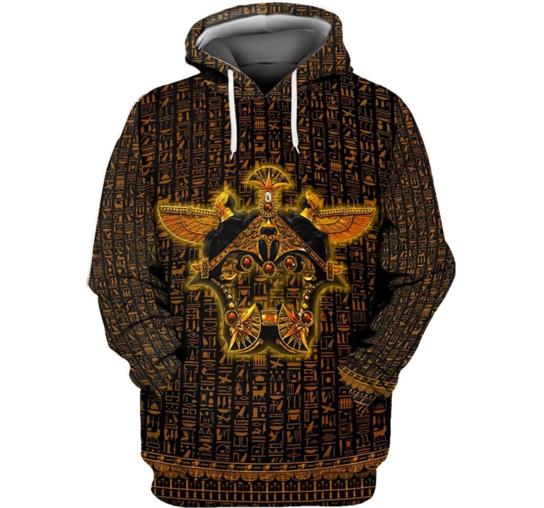 Ancient Egypt Old The King - 3D Printed Pullover Hoodie