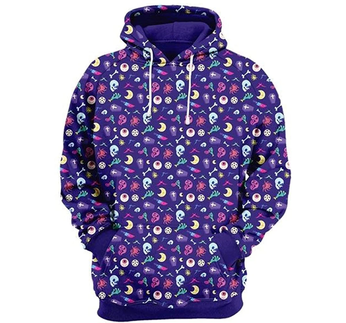 Candies Pattern - 3D Printed Pullover Hoodie