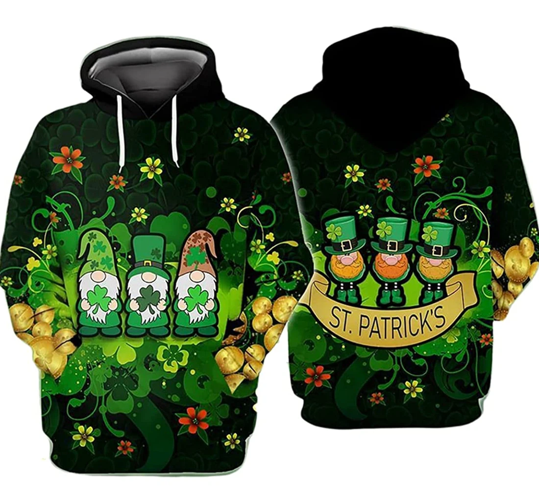 We Happy Patrick's Day - 3D Printed Pullover Hoodie