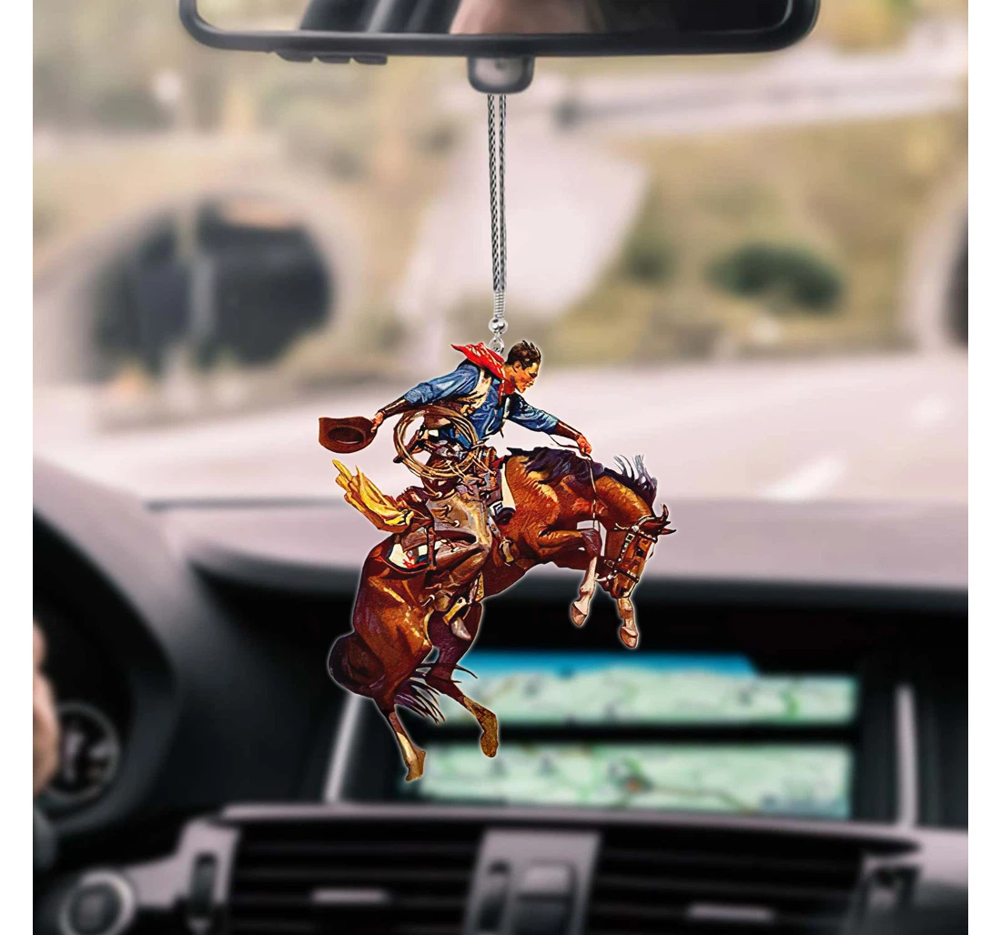 Cowboy 02 Unique Design Car Hanging Ornament MDF Ornament