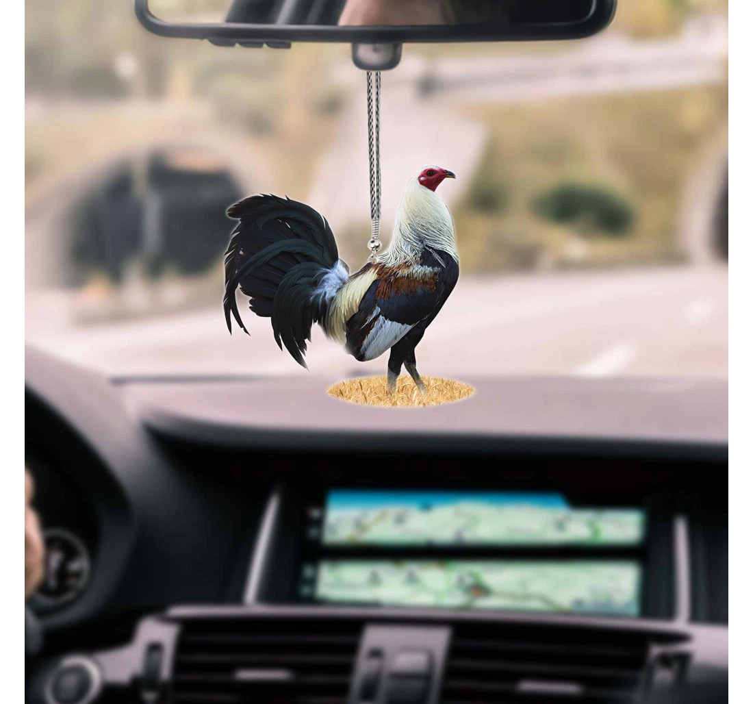 Rooster No 2 Unique Design Car Hanging Ornament MDF Ornament