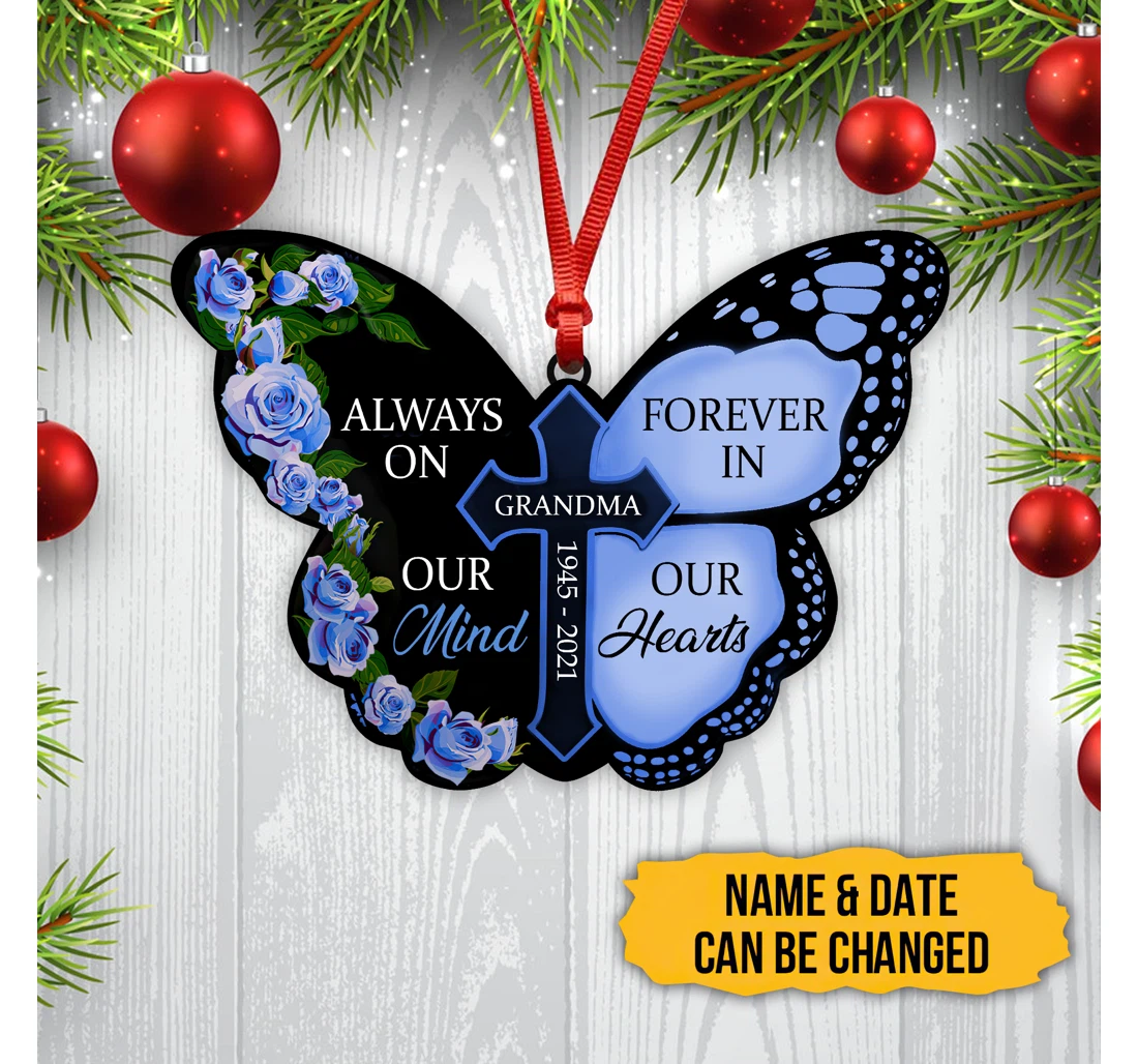 Always On Our Mind Forever In Our Hearts Stay 3d All Over Printed Hanging Ornament MDF Ornament