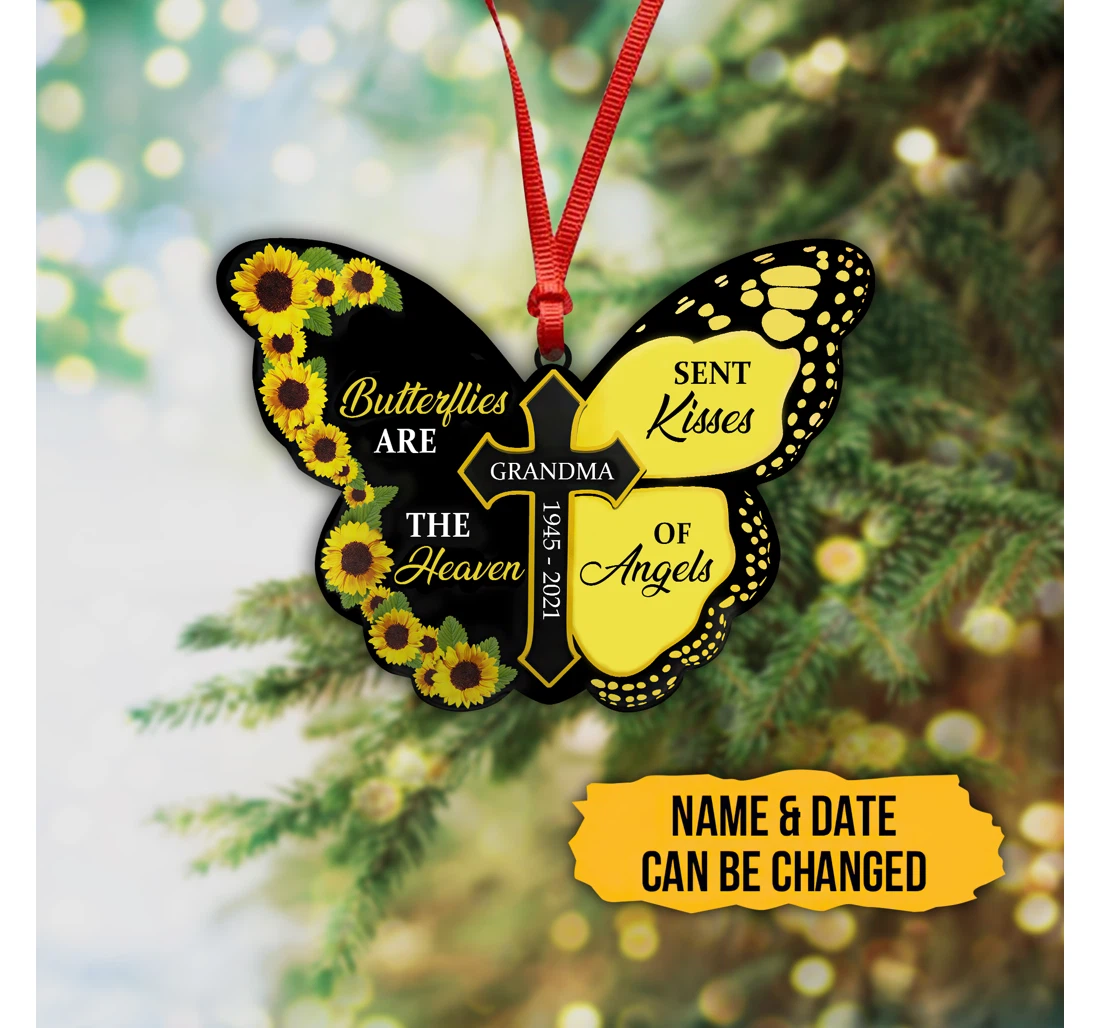 Butterfly Are The Heaven Sent Kisses Of Angles 3d All Over Printed Hanging Ornament MDF Ornament