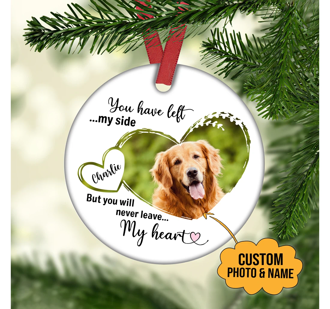 You Have Left My Side Customized Ornament Christmas Gifts Memorial Gift MDF Ornament