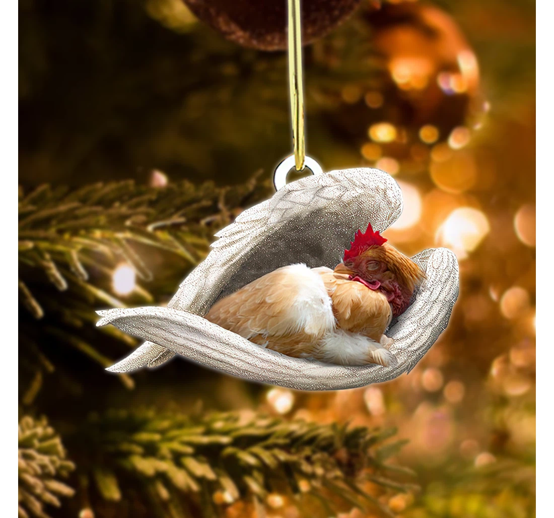 Christmas Rooster Christmas Tree Hanging Ornament MDF Ornament