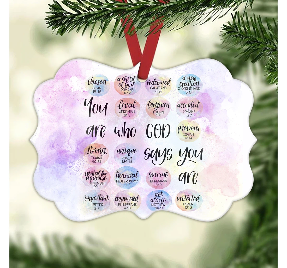 God Says You Are Jesus Ornament MDF Ornament