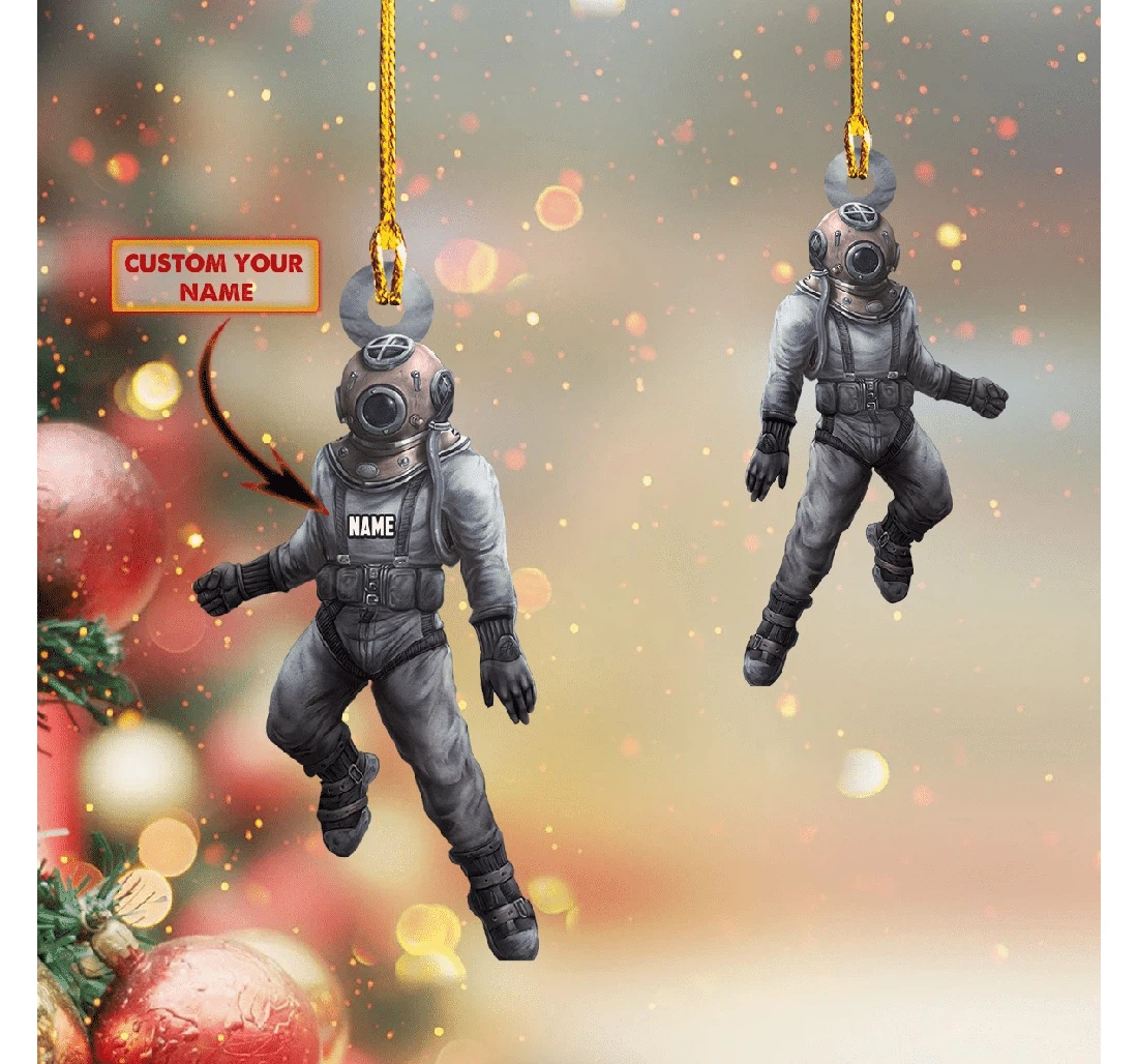 Scuba Diving Ornament Cso Scuba Diver Gift 78 MDF Ornament