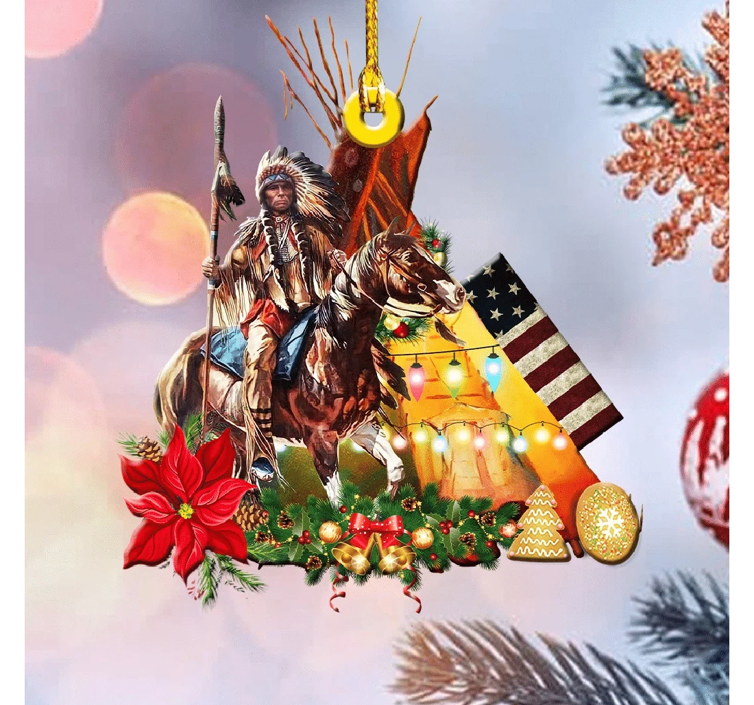 Christmas Ornament - Native Horses Protect Place MDF Ornament