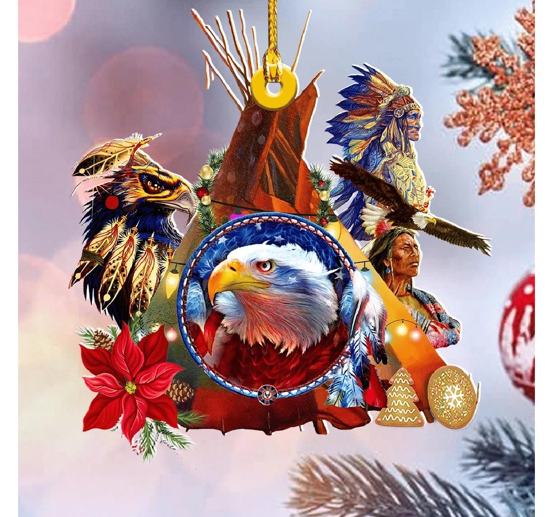 Christmas Ornament - Native Eagle All My Heart MDF Ornament