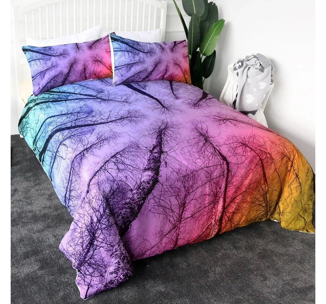 Personalized Bedding Set - Woodlands Cotton Spread Included 1 Ultra Soft Duvet Cover or Quilt and 2 Lightweight Breathe Pillowcases