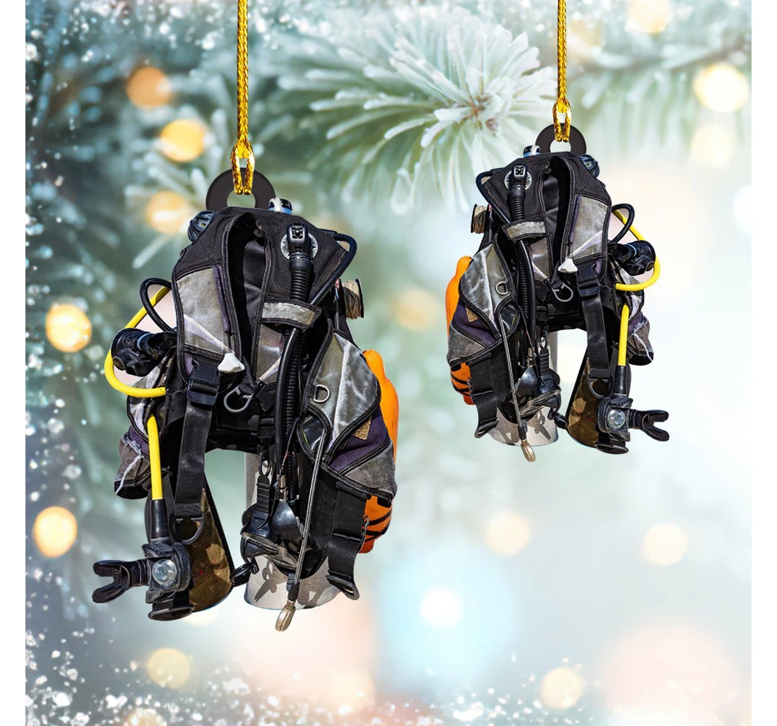 Tmarctee Custom Shaped Ornament- Scuba Diving MDF Ornament