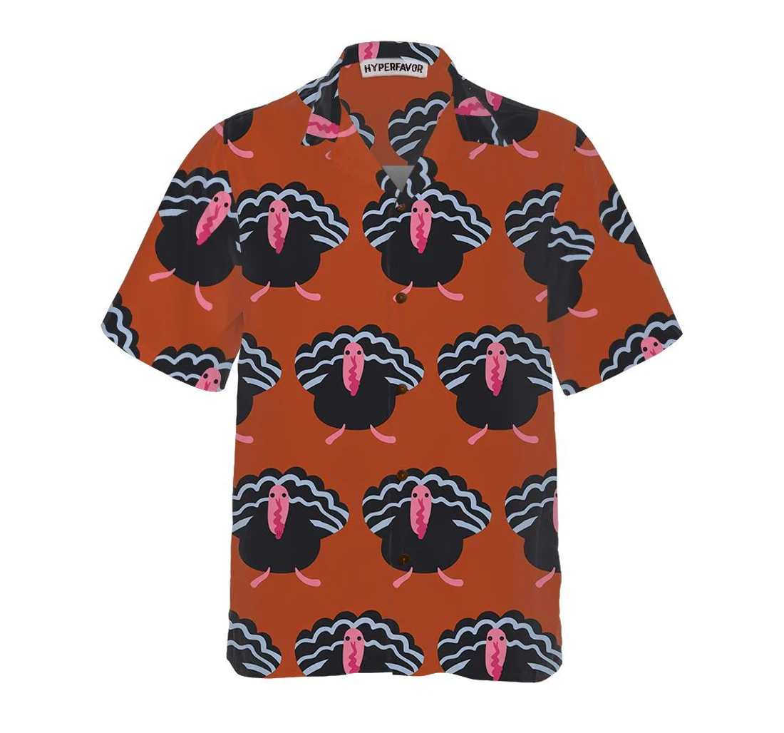 Personalized Turkey Farm Thanksgiving Turkey Best Gift Thanksgiving Hawaiian Shirt, Button Up Aloha Shirt For Men, Women