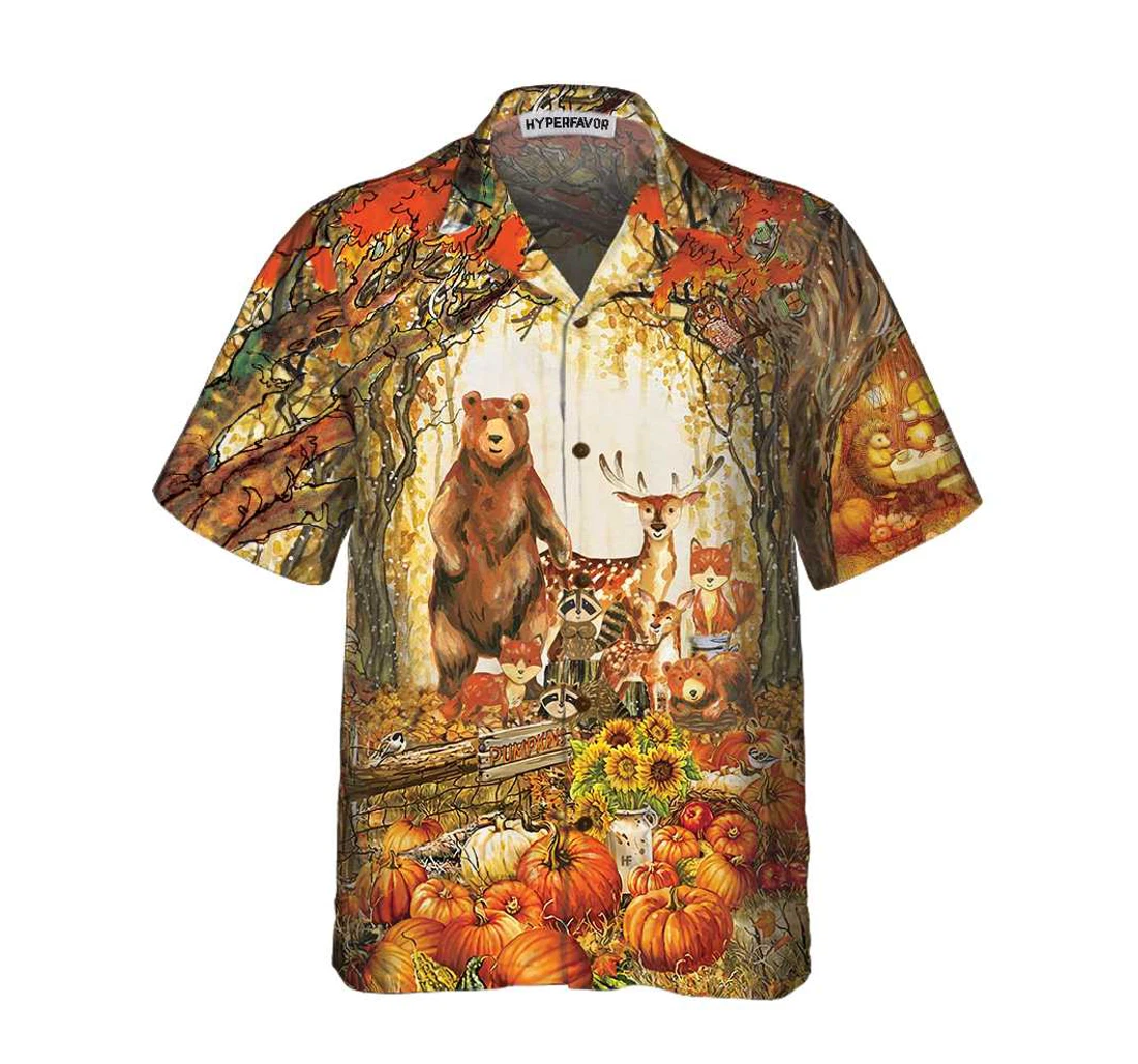 Personalized A Greatful Thanksgiving Fall Thanksgiving Gift Thanksgiving Day Hawaiian Shirt, Button Up Aloha Shirt For Men, Women