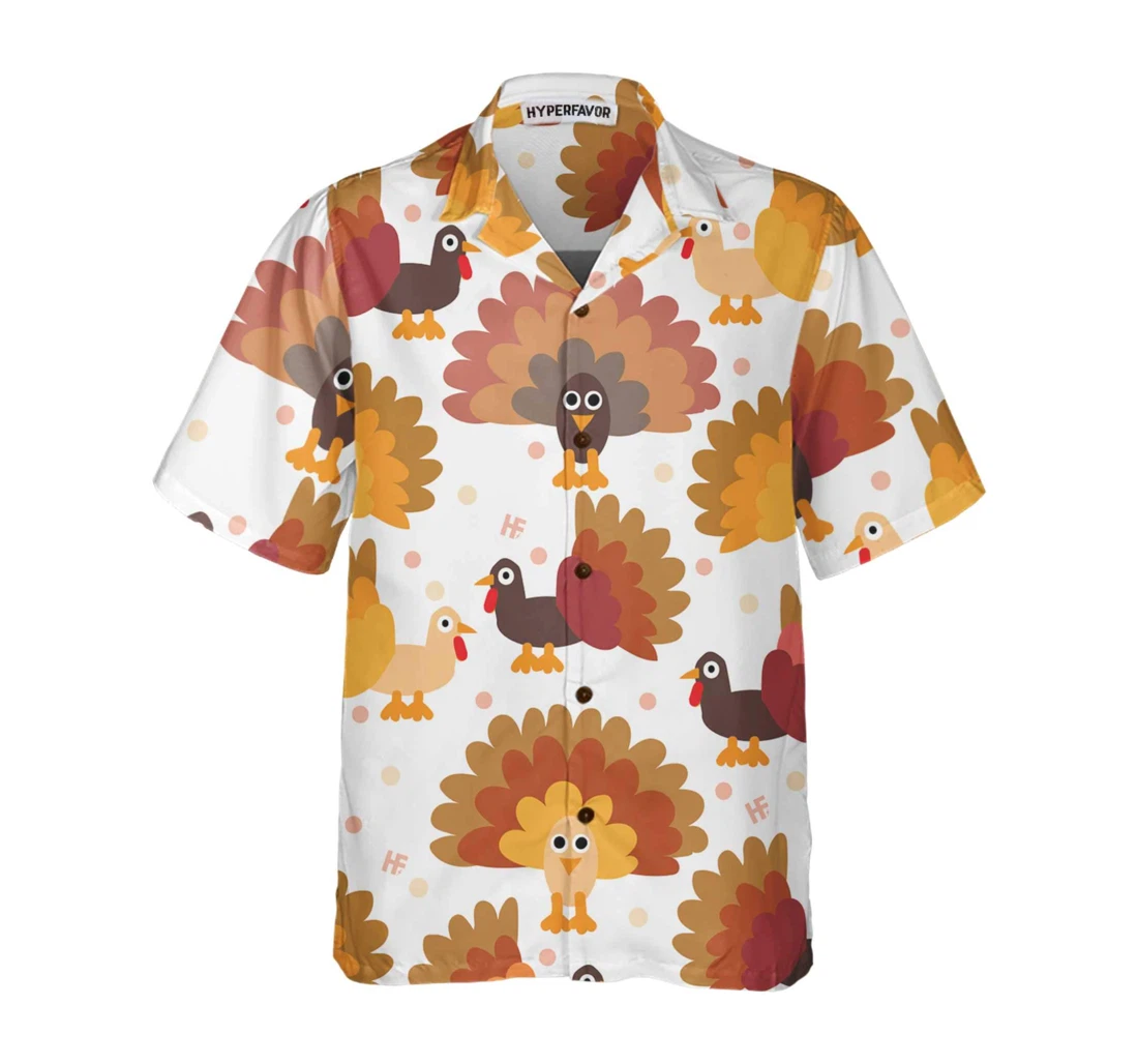 Personalized Lots Of Turkeys Thanksgiving Thanksgiving Gobble Gift Thanksgiving Day Hawaiian Shirt, Button Up Aloha Shirt For Men, Women
