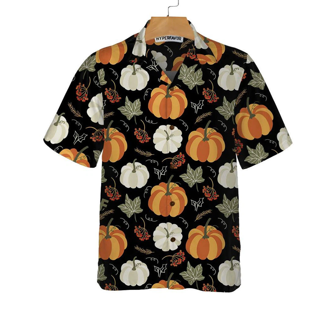 Personalized Fall Pumpkin Thanksgiving Funny Thanksgiving Unique Thanksgiving Gift Ideas Hawaiian Shirt, Button Up Aloha Shirt For Men, Women