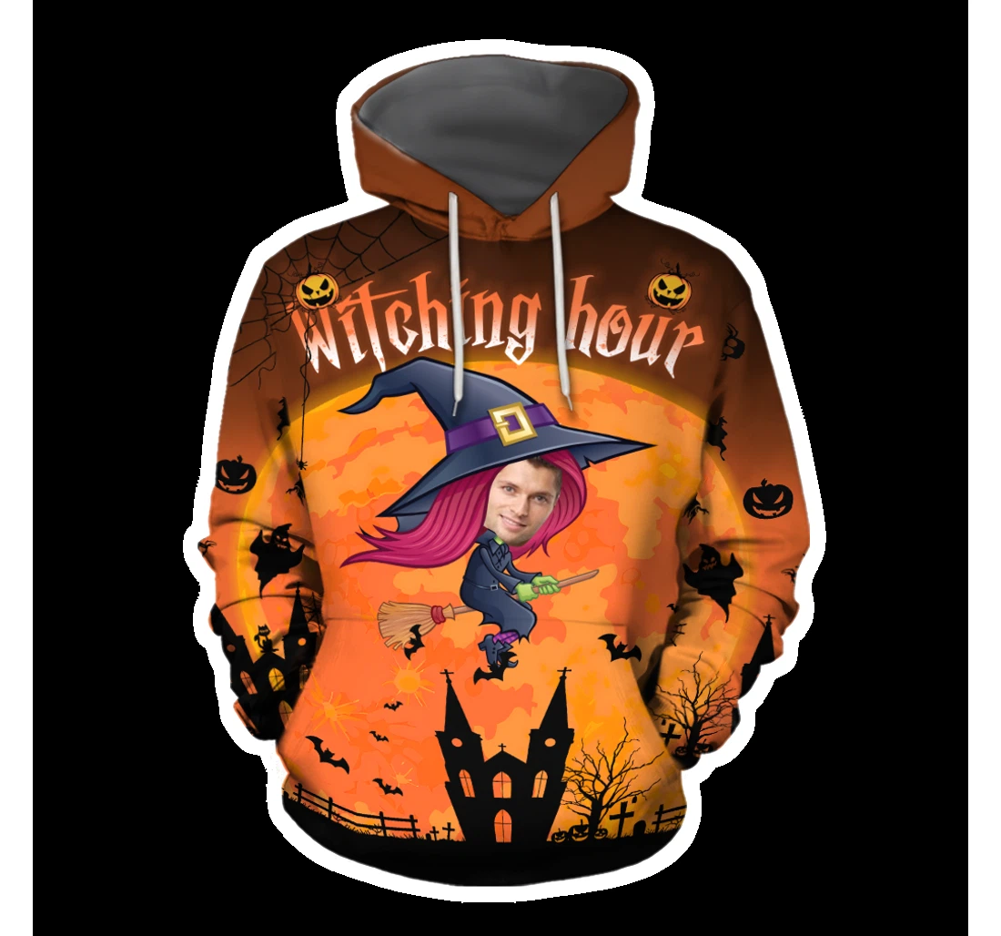 Witching Hour Personalized Best Gift Halloween Occasion - 3D Printed Pullover Hoodie