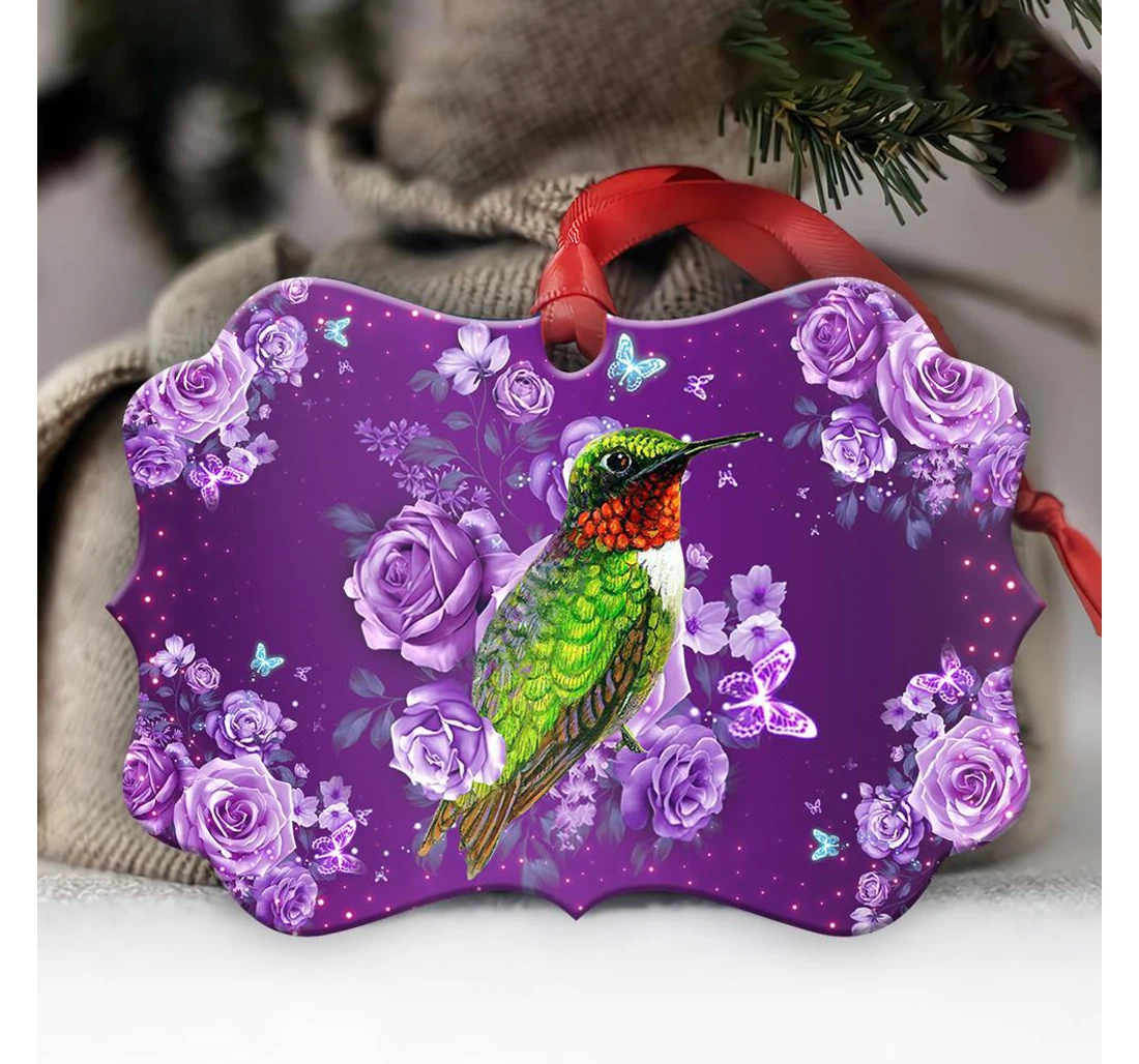Hummingbird Purple Bgrz2710028z Ornament MDF Ornament