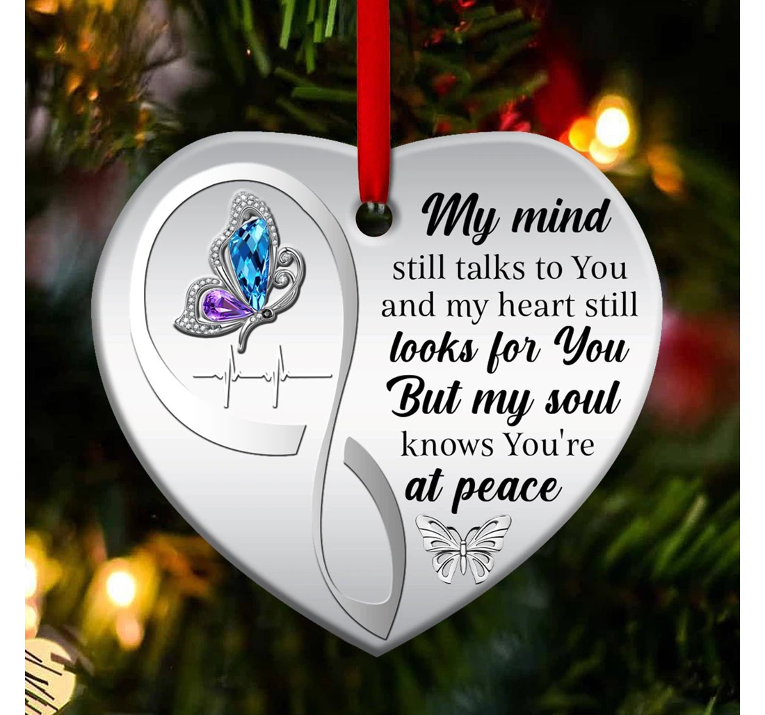 Butterfly Memory Acaa2110005z Heart Ornament MDF Ornament
