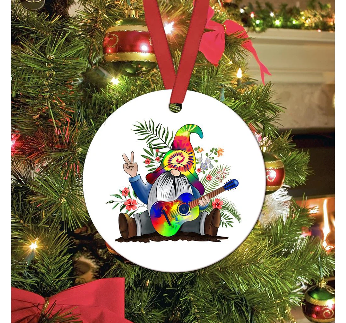 Hippie Gnome Ablz2209005z Circle Ornament MDF Ornament