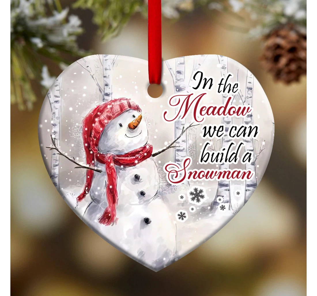 Snowman Memory Acaa1110006z Heart Ornament MDF Ornament