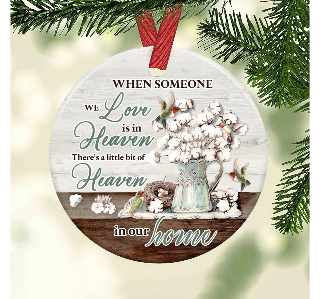 A Little Bit Of Heaven In Our Home Aegb0710006z Circle Ornament MDF Ornament