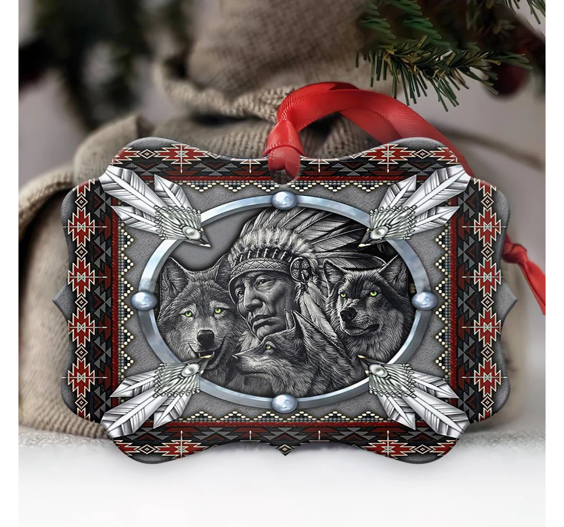 Wolf Native American Hhqz2710006z Ornament MDF Ornament