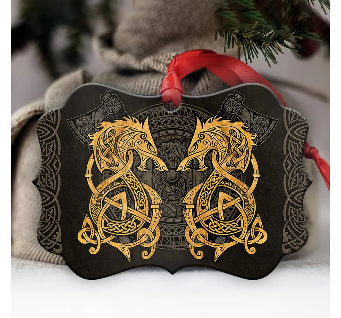 Wolf Viking Anqz2710007z Ornament MDF Ornament