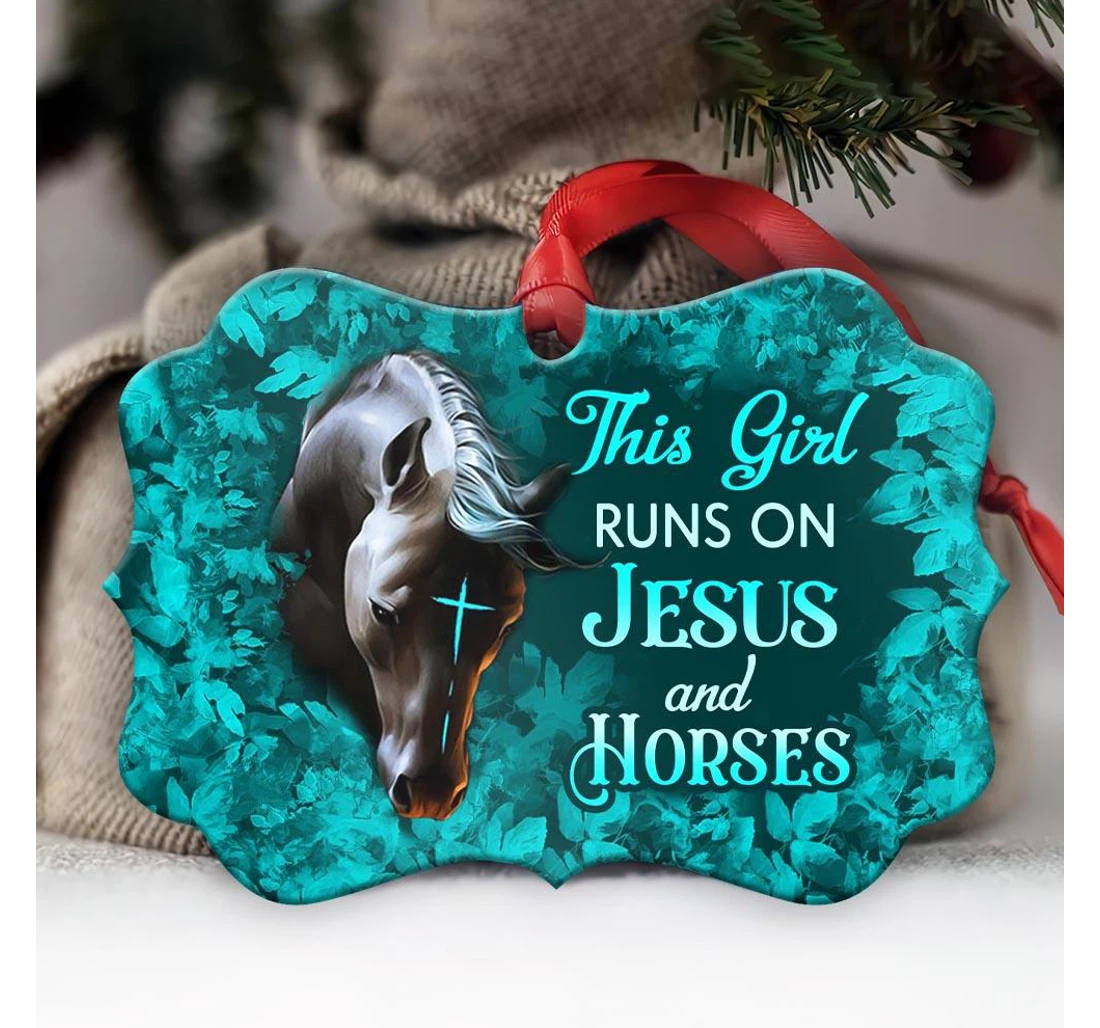 Horse Faith Girl Nnrz1910018z Ornament MDF Ornament