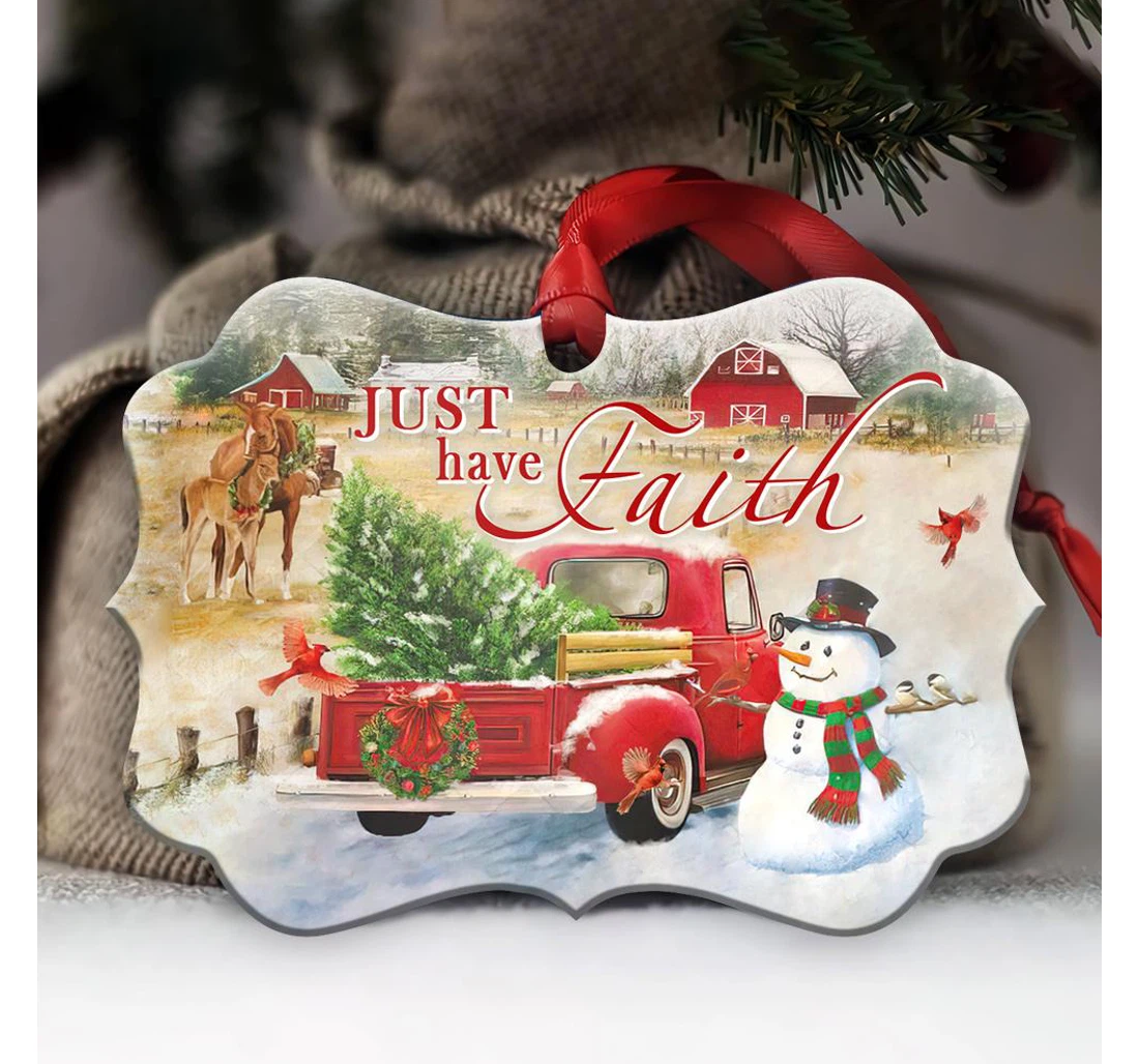 Snowman Faith Anqz1910006z Ornament MDF Ornament