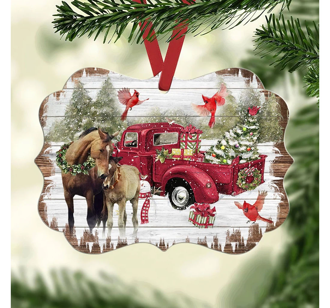 Horse Christmas Harz2010002z Ornament MDF Ornament