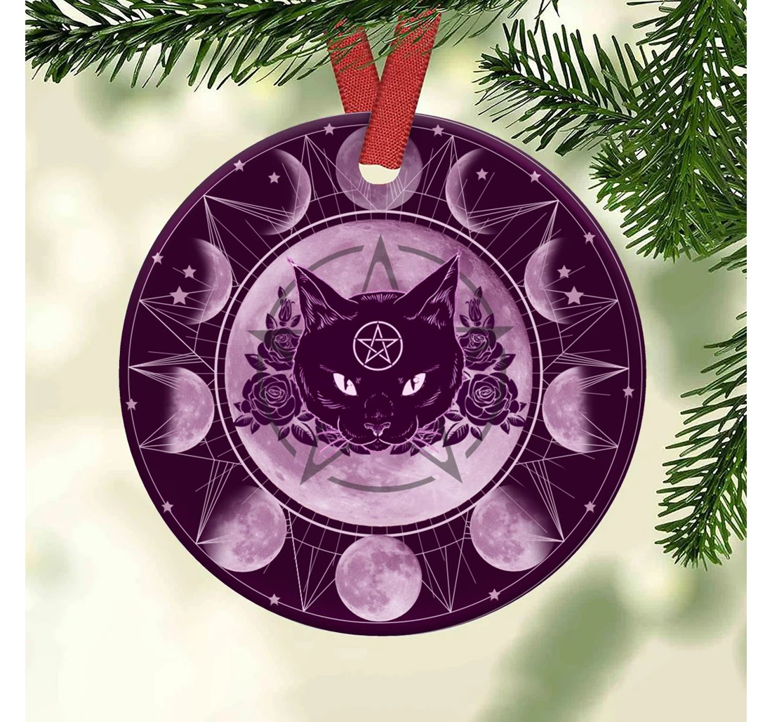 Cat Witches Vioice Dngb2910004z Circle Ornament MDF Ornament