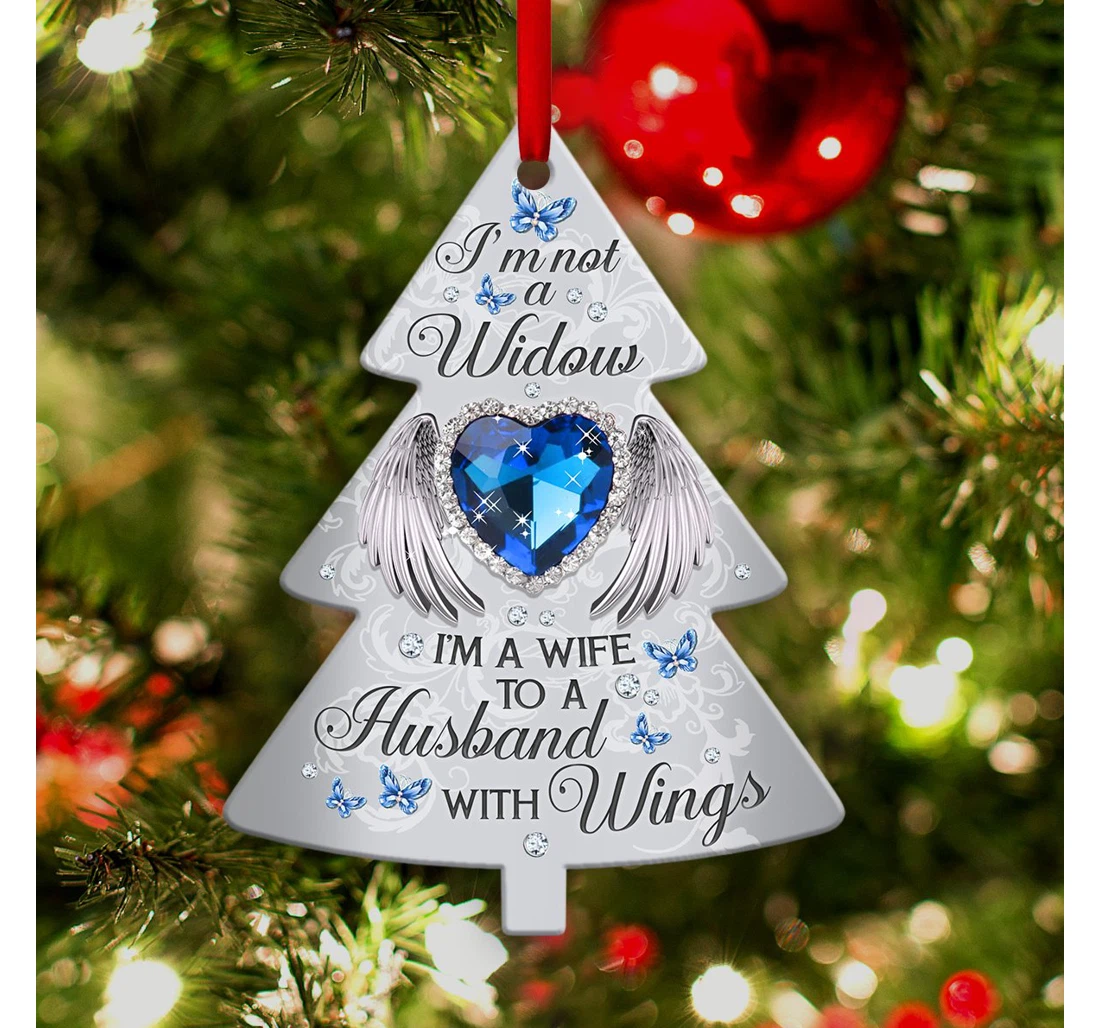 Jewelry Butterfly My Husband Anqz0410001z Tree Shaped Ornament MDF Ornament
