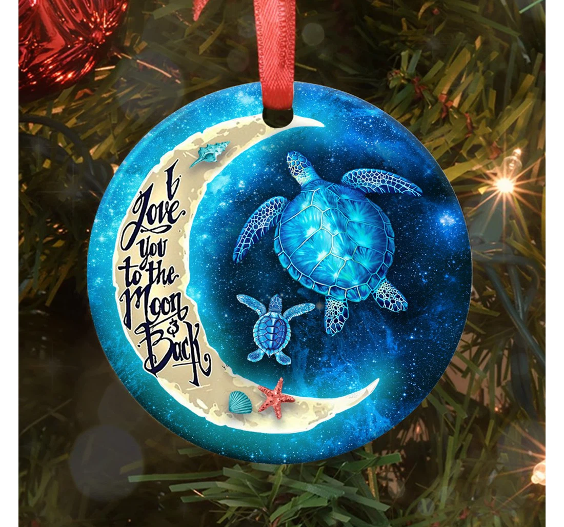 I Love You To The Moon Anqz2109008z Circle Ornament MDF Ornament