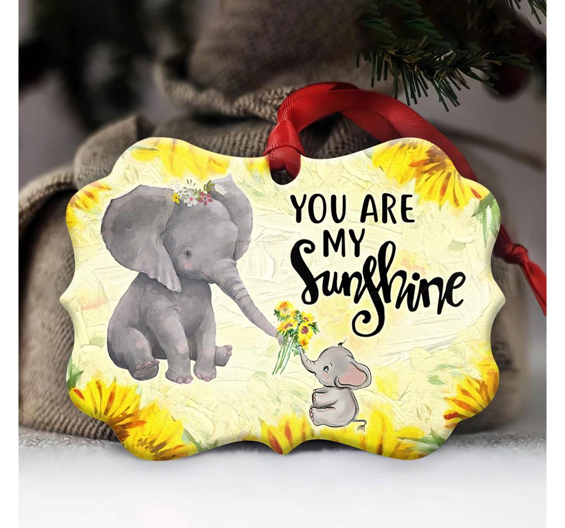 Elephant Family You Are My Sunshine Quaz2710003z Ornament MDF Ornament