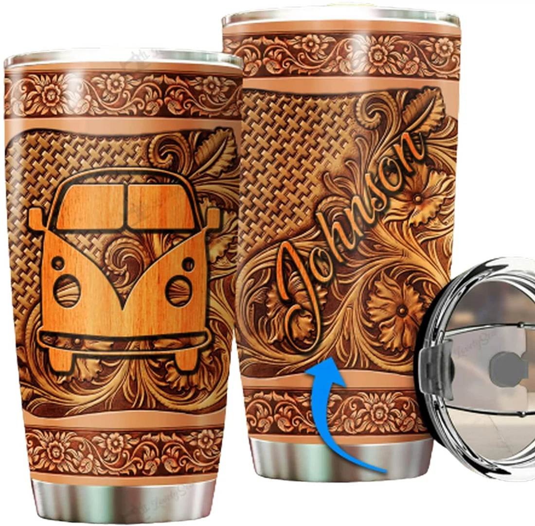 Personalized Tumblers 20oz, 30oz With Lid - Vw Bus Tumbler Cup with Lid,  Travel Coffee Mug ZDT2707