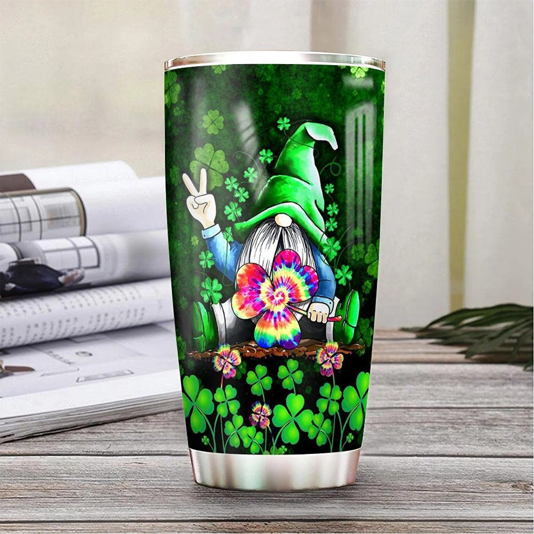 Hippie Gnome Tumbler Cup with Lid,Tumblers 20oz  Travel Coffee Mug