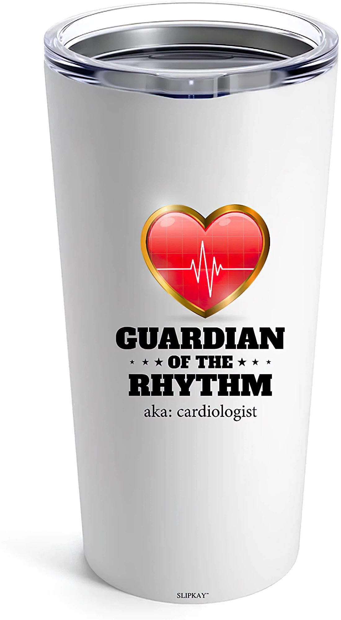 Cardiologist Guardian Of The Rhythm Tumbler 20oz 30oz With Lid, Travel Coffee Mug