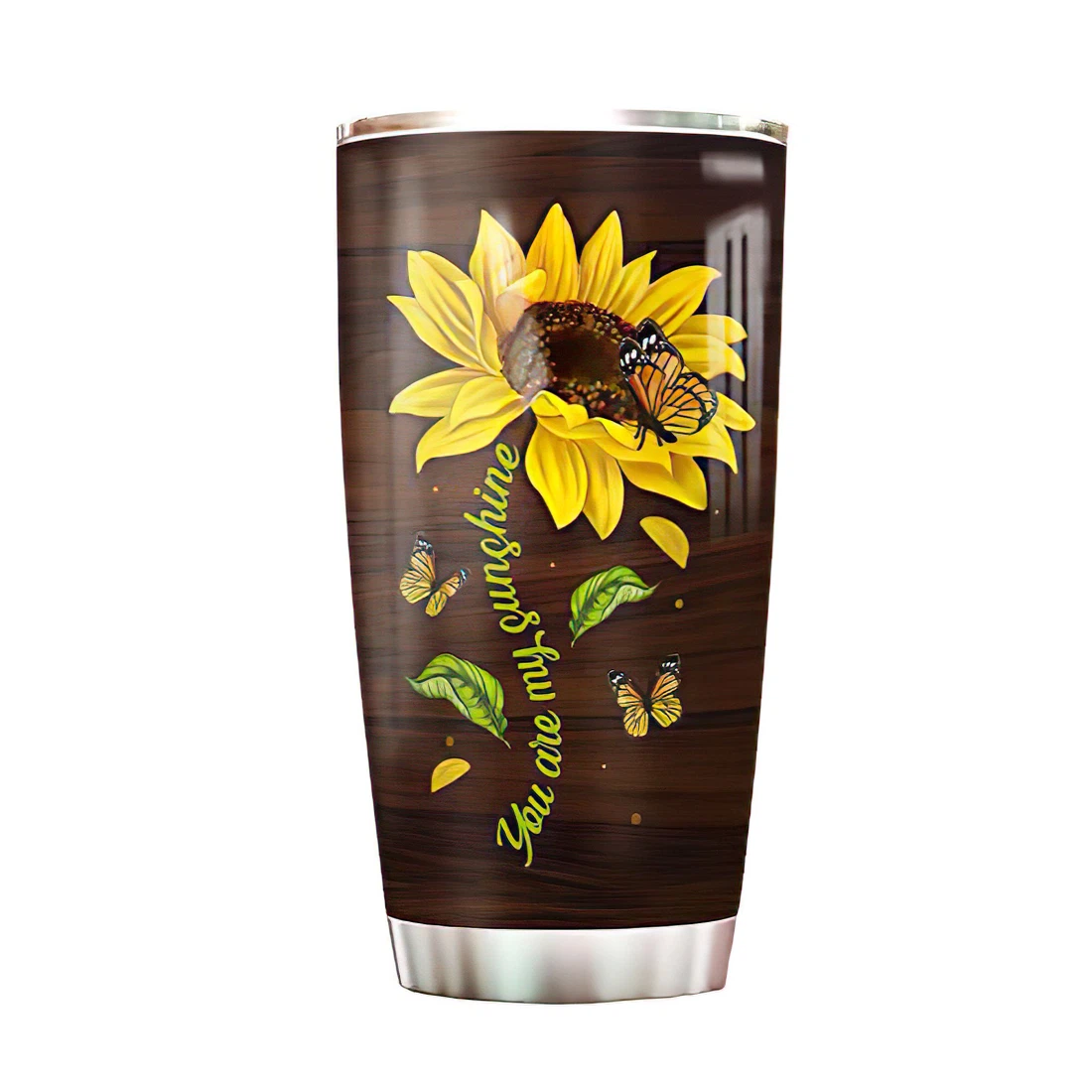 Personalized Tumblers - Grandmom Sunflower Tumbler Cup 20oz, 30oz With Lid ,Travel Coffee Mug