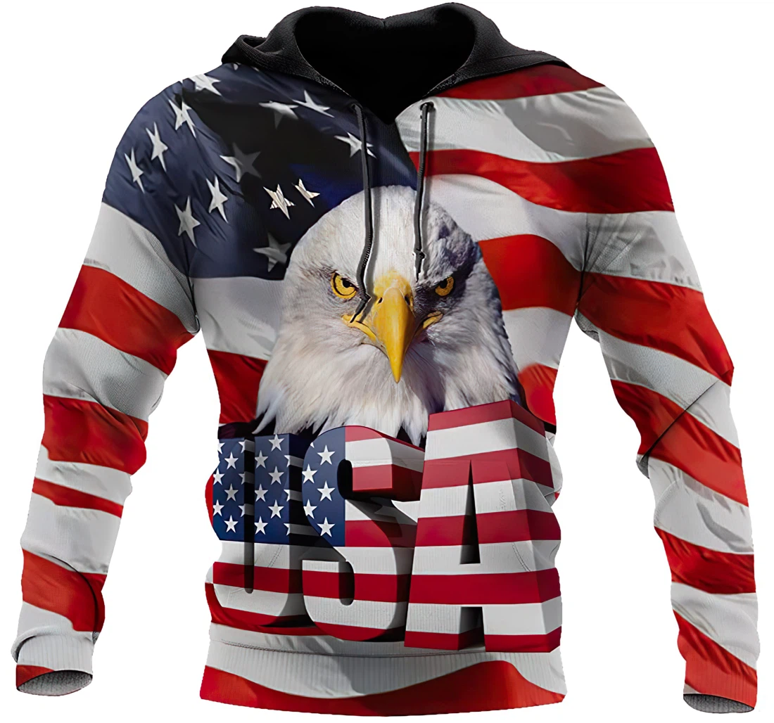 Independence Day American Eagle Youth Shirts Funny And Cool - 3D Printed Hoodie, Sweatshirt