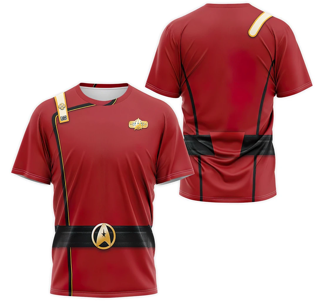 T-Shirt, Hoodie - Red Star Cosplay Costume 3D Printed