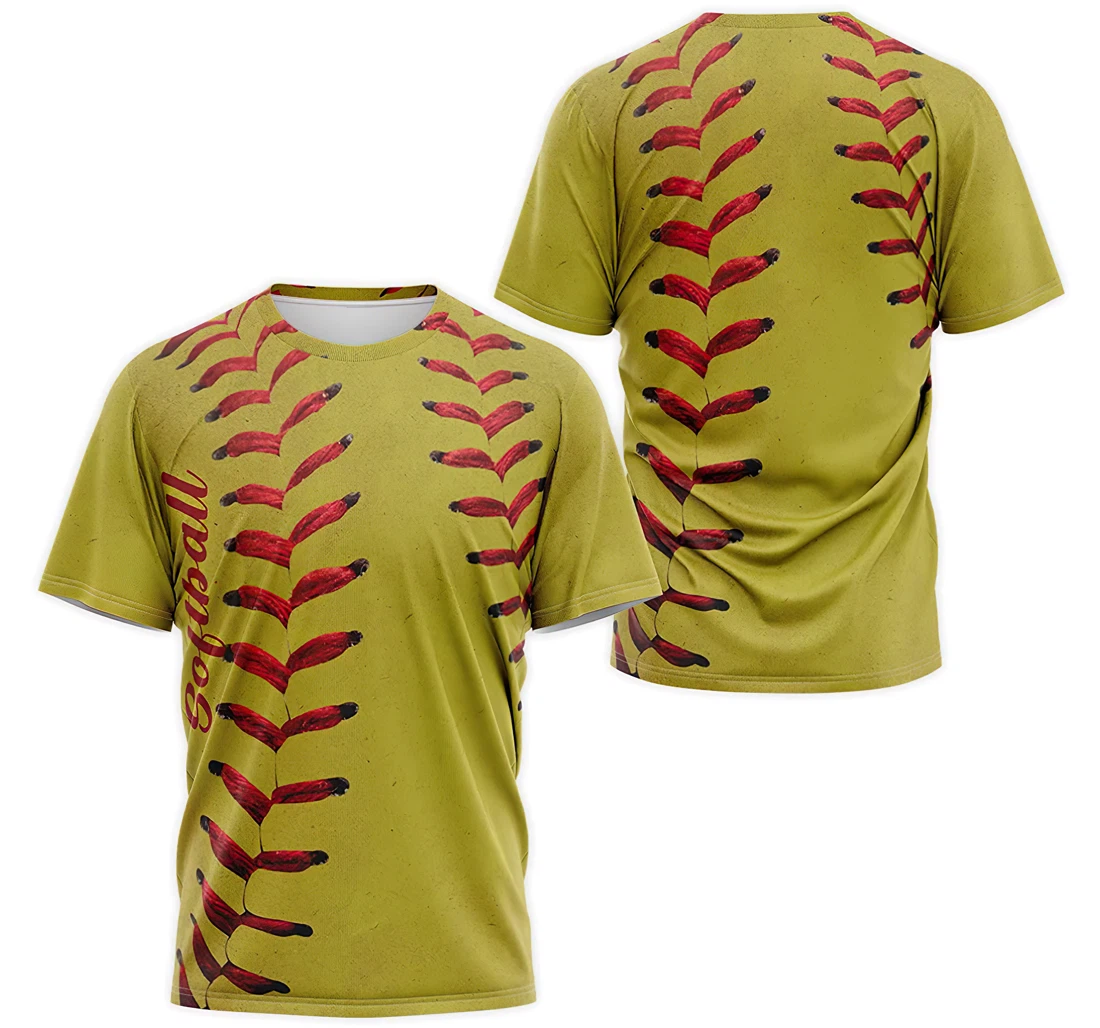 T-Shirt, Hoodie - Softball Baseball Costume 3D Printed